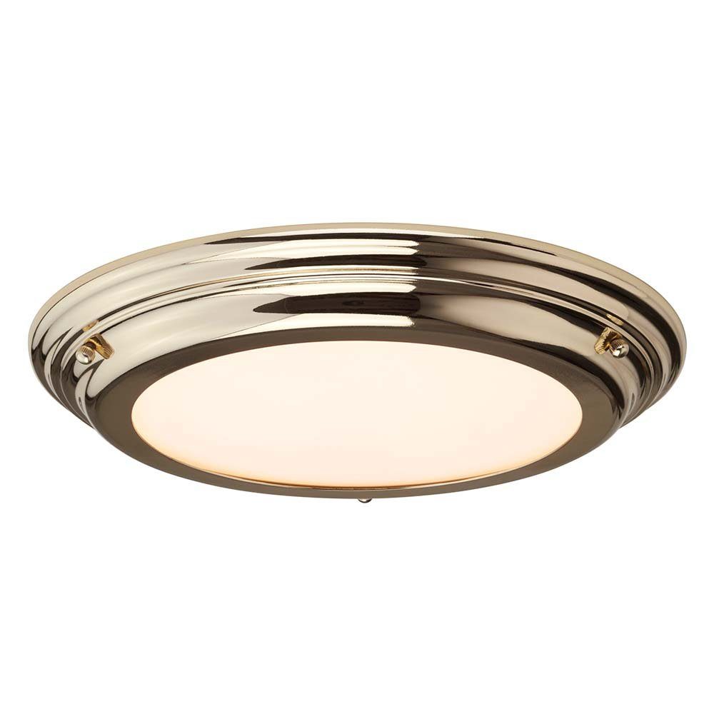 Elstead LIGHTING LED Einbaustrahler, LED-Leuchtmittel fest verbaut, Warmweiß, Deckenleuchte Wohnzimmerlampe LED Stahl Messing Schlafzimmerlampe D