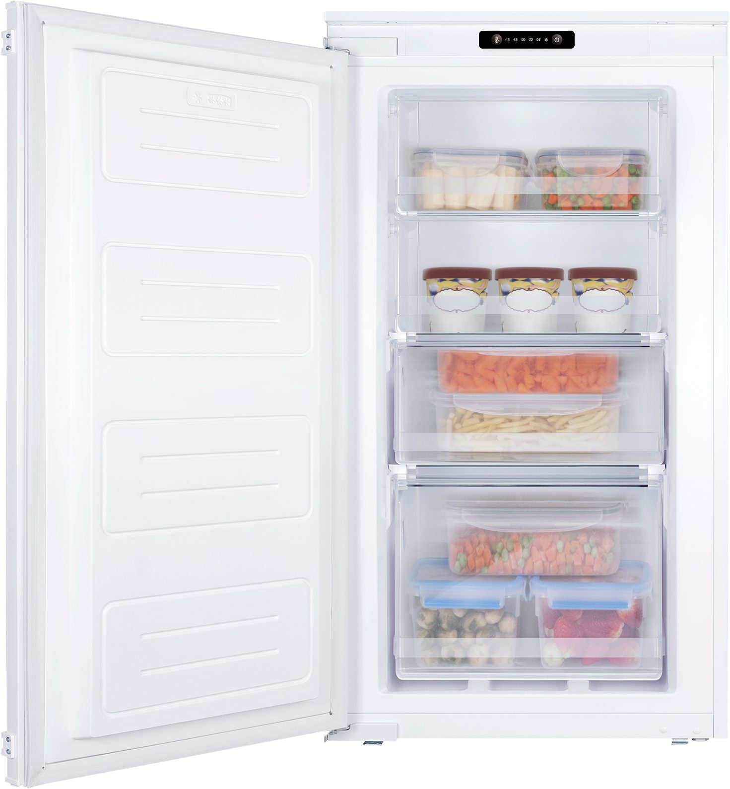 Amica Einbaugefrierschrank EGSS 321 900, 87,1 cm hoch, 54 cm breit, Supergefrierfunktion