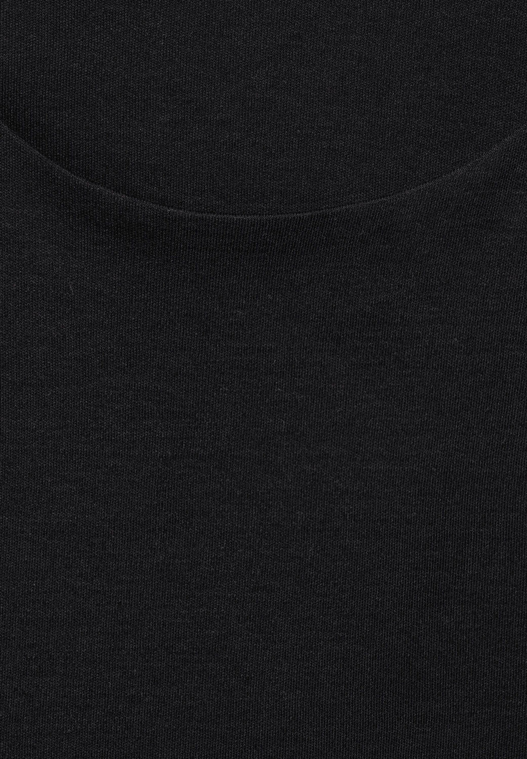 Black Plain/ohne Weiteres Details STREET Detail, (1-tlg) ONE T-Shirt Pania