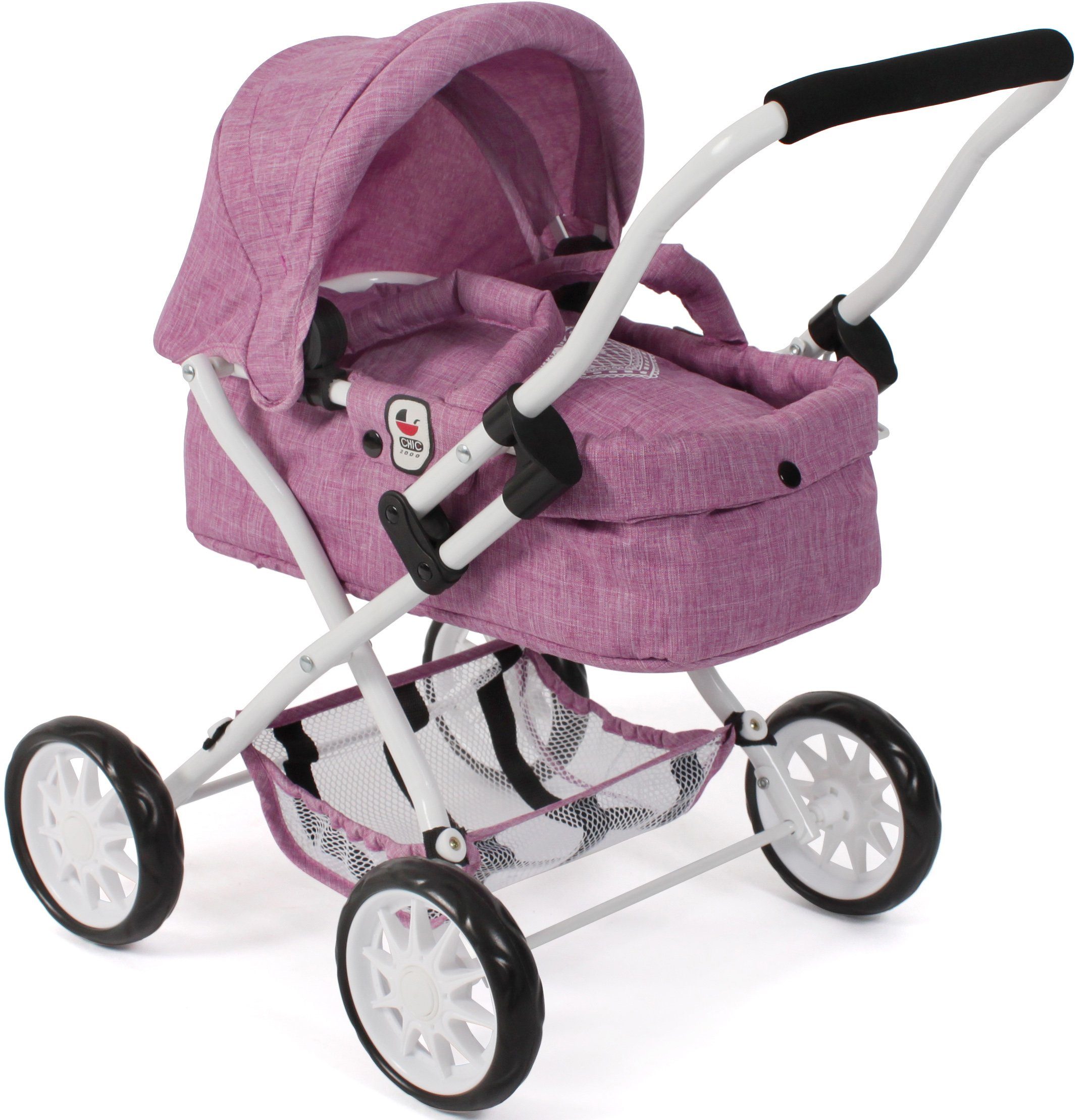 CHIC2000 Puppenwagen Smarty, Jeans Pink