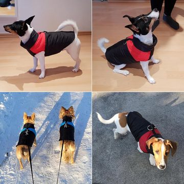Henreal Hundemantel Hundebekleidung, Haustier Baumwollweste wasserdicht und warm
