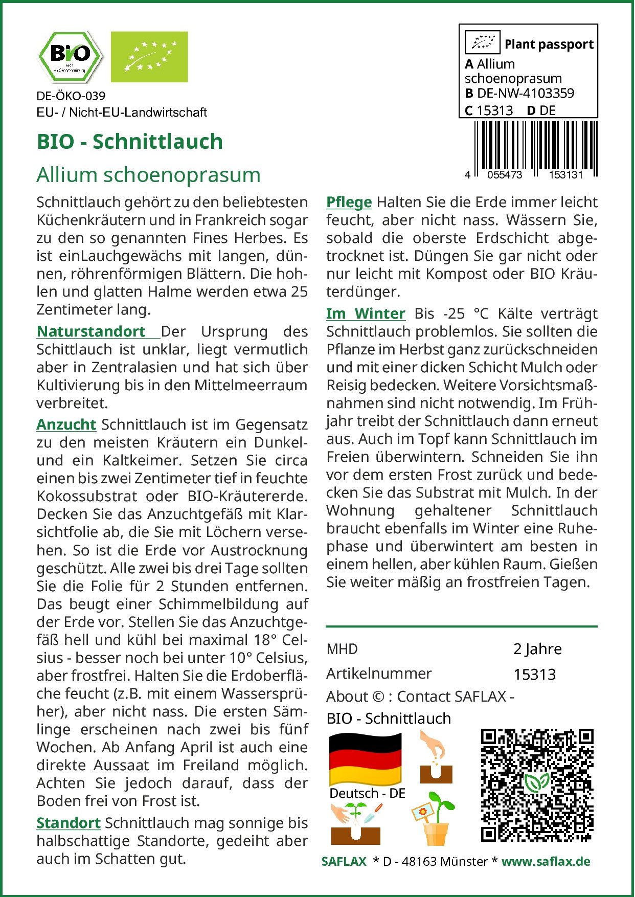 SAFLAX Kräutersamen SAFLAX - Samen - günstig online kaufen