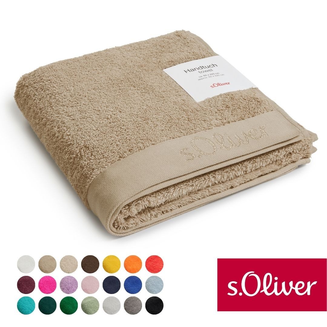 s.Oliver Handtuch s.Oliver, Premium Qualität, 600 gr/m², auch als Sets erhältlich, Walkfrottier (1-St), große Farbauswahl, auch als Duschtuch, Waschhandschuh, Gästetuch