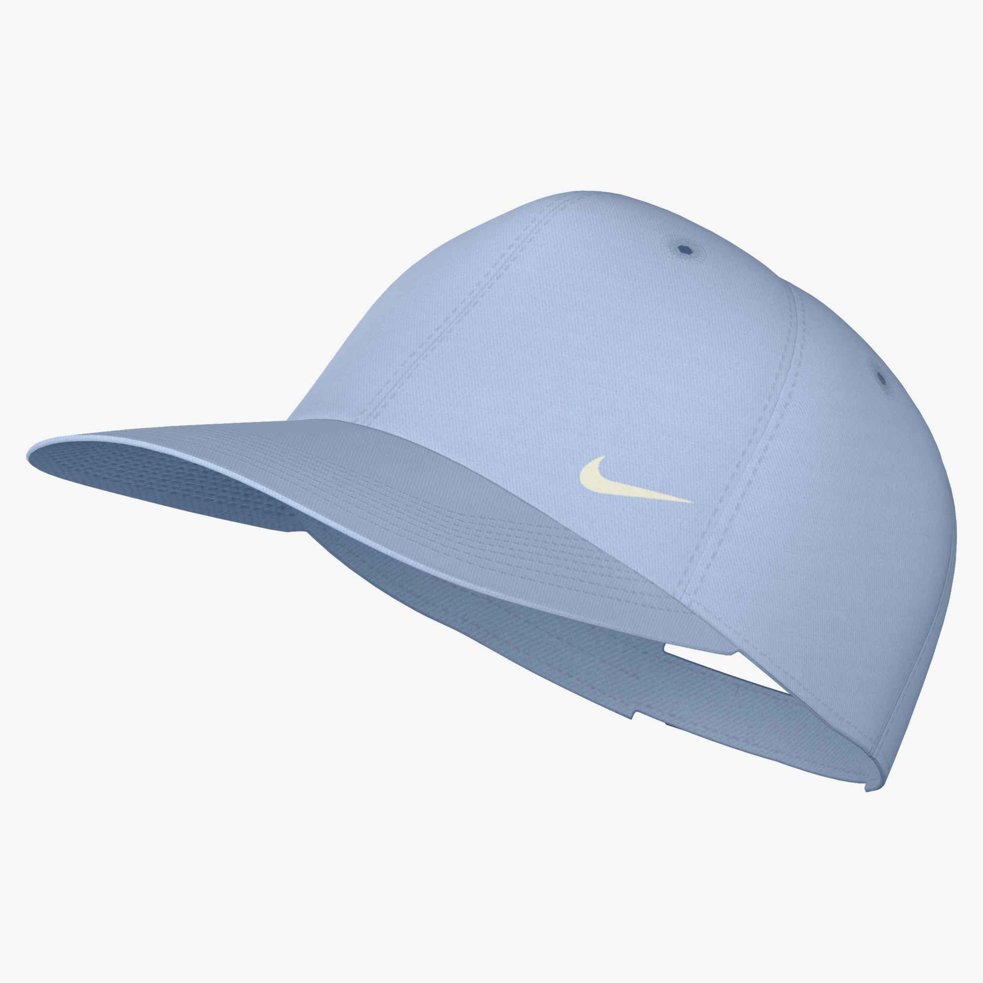 Nike Sportswear Baseball Cap U NK CLUB CAP U CB SM SWSH L mittelhohe Baseball Cap, mit vorgebogenem Schirm, aus glattem Twill