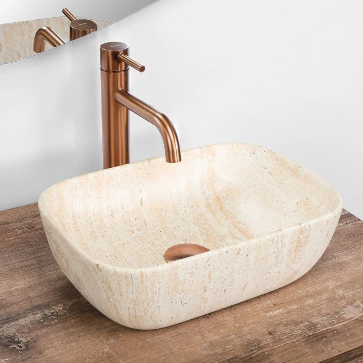 GTM Design Aufsatzwaschbecken Matt Modern Waschbecken günstig online kaufen