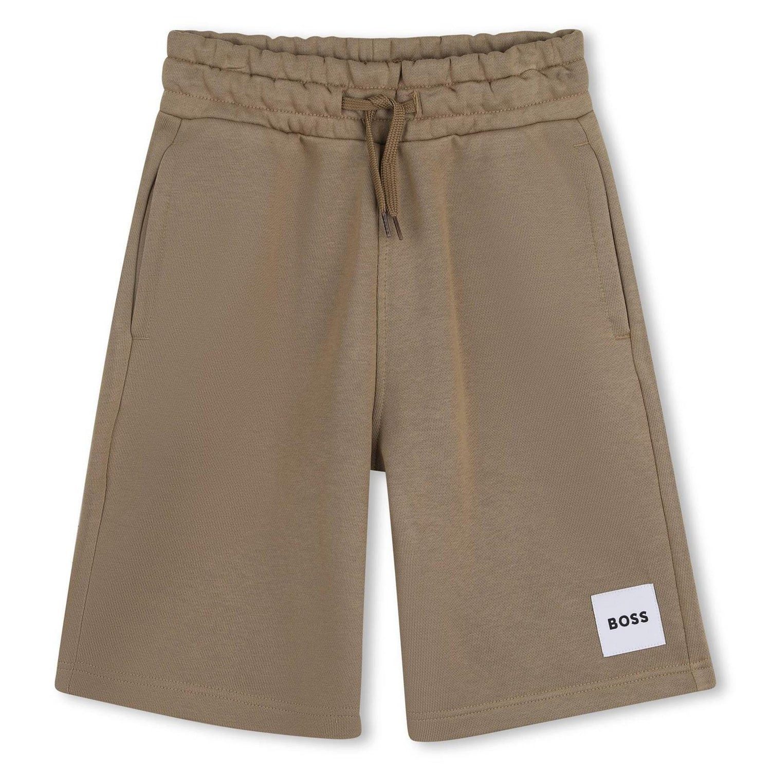 BOSS Sweatshorts BOSS Kidswear Jogging-Bermudashorts – Dunkelbeige