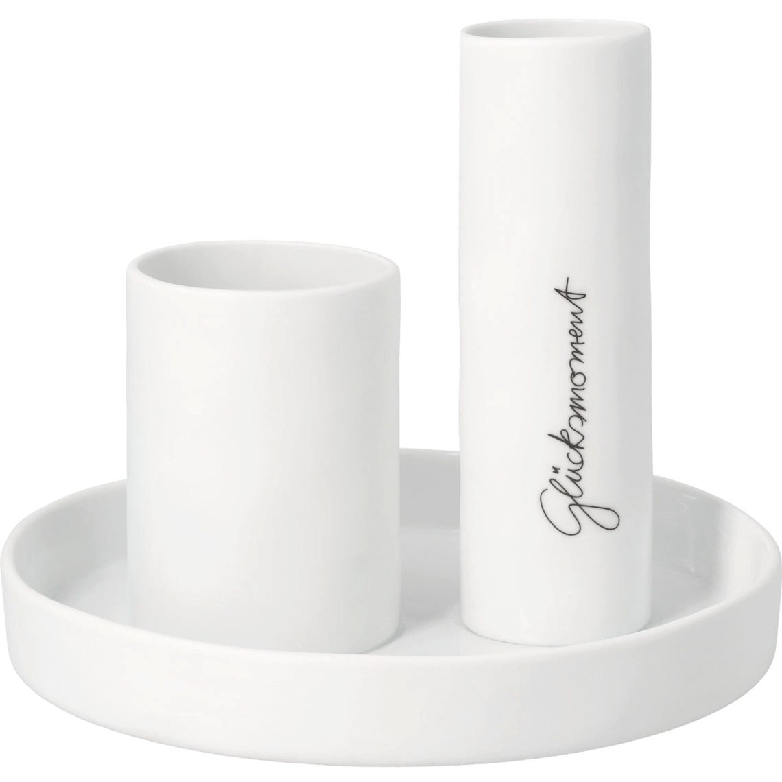 Räder Design Dekovase 2fach-Vase aus Porzellan "Glücksmoment" von räder design