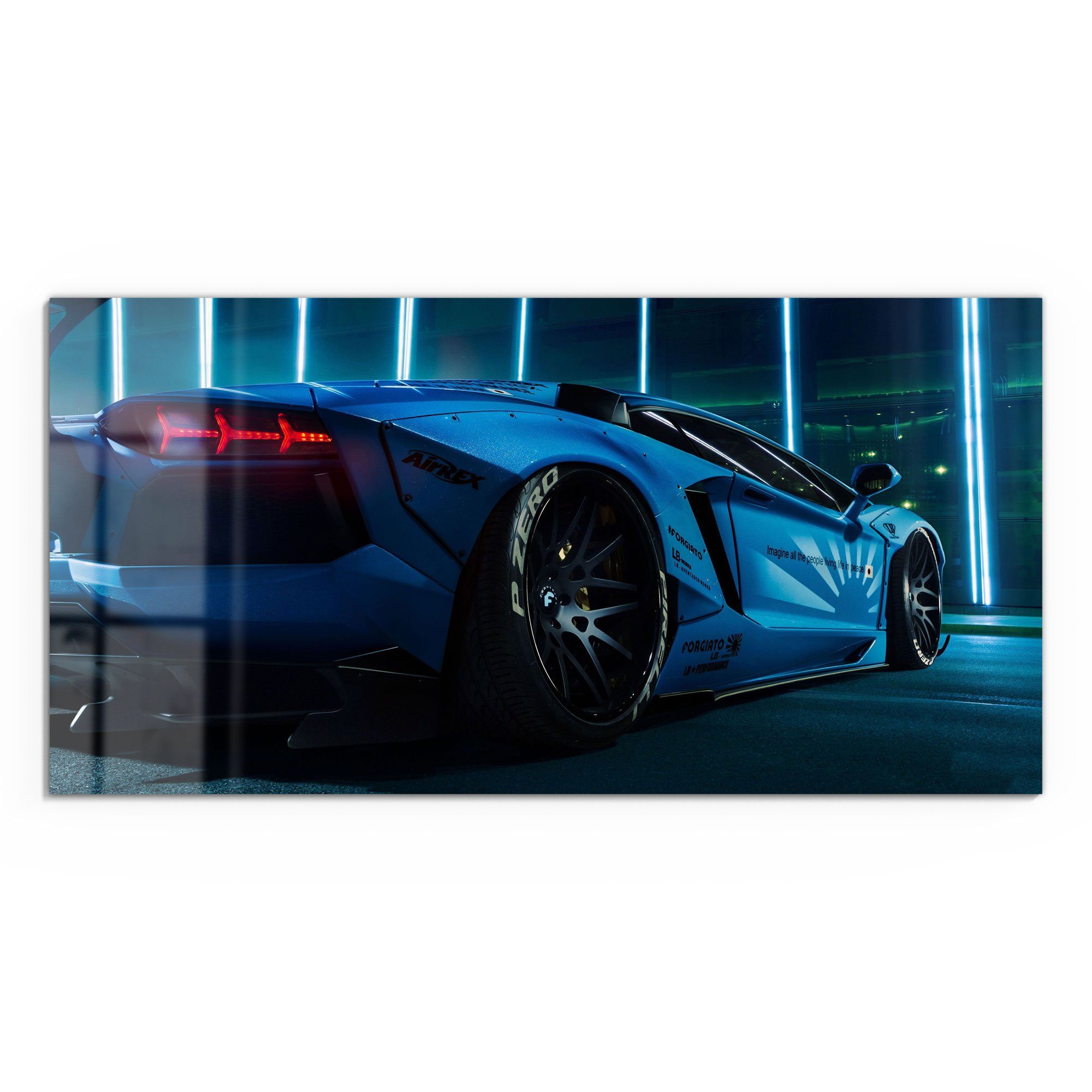 DEQORI Glasbild 'Lamborghini Aventador', 'Lamborghini Aventador', günstig online kaufen