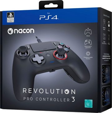 nacon Nacon NA383508 PS4 Revolution Pro Controller 3, kabelgebunden, USB Gaming-Controller (1 St., schwarz)