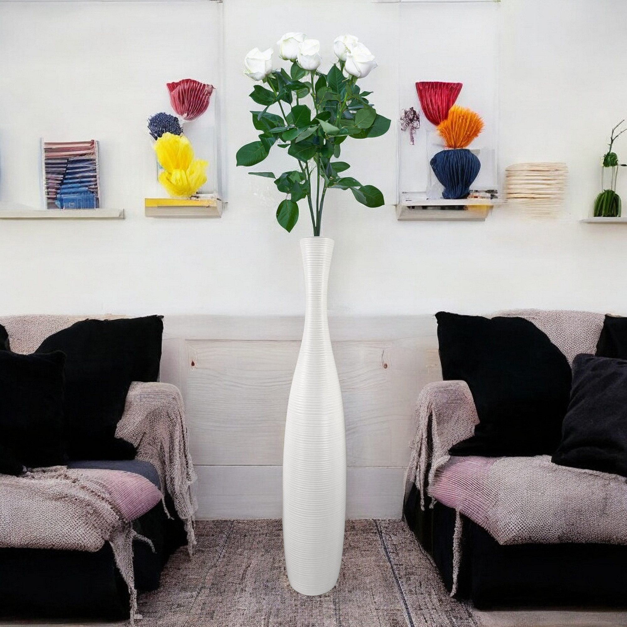 trends for living Bodenvase Edelste Deko-Bodenvase Hohe Keramikvase für Pam günstig online kaufen