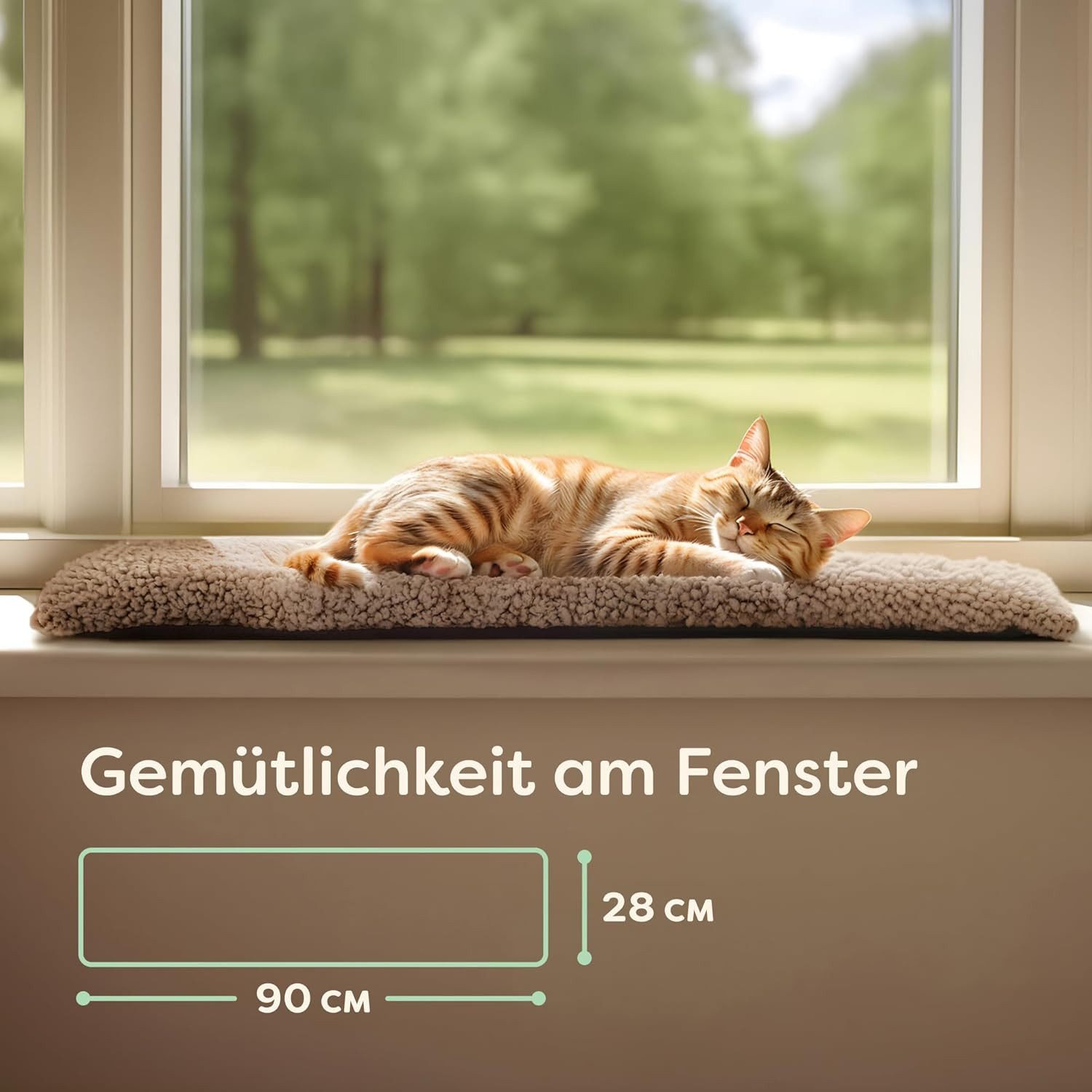 Knupis Tierdecke Fensterliege für Katzen Selbstwärmende günstig online kaufen