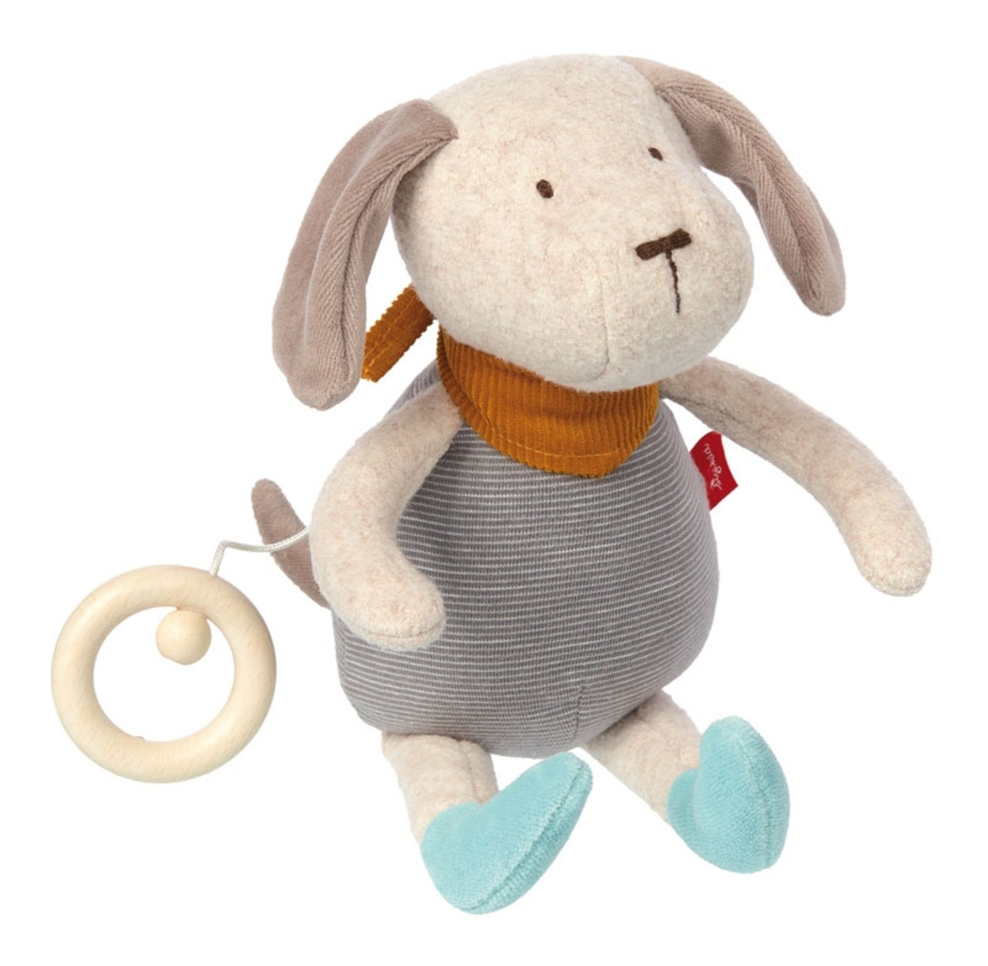 Lilliputiens Stofftier Marius Nashorn 30 Cm – Mit Musik (Light My Fire), Weiche Bio-Baumwolle, Waschbar