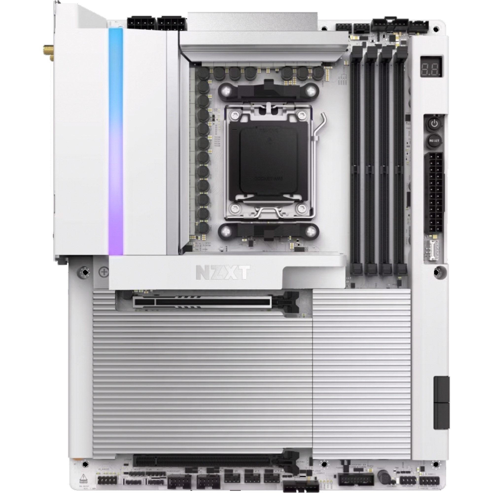 NZXT NZXT N9 X870E White, Mainboard Mainboard RGB Fusion