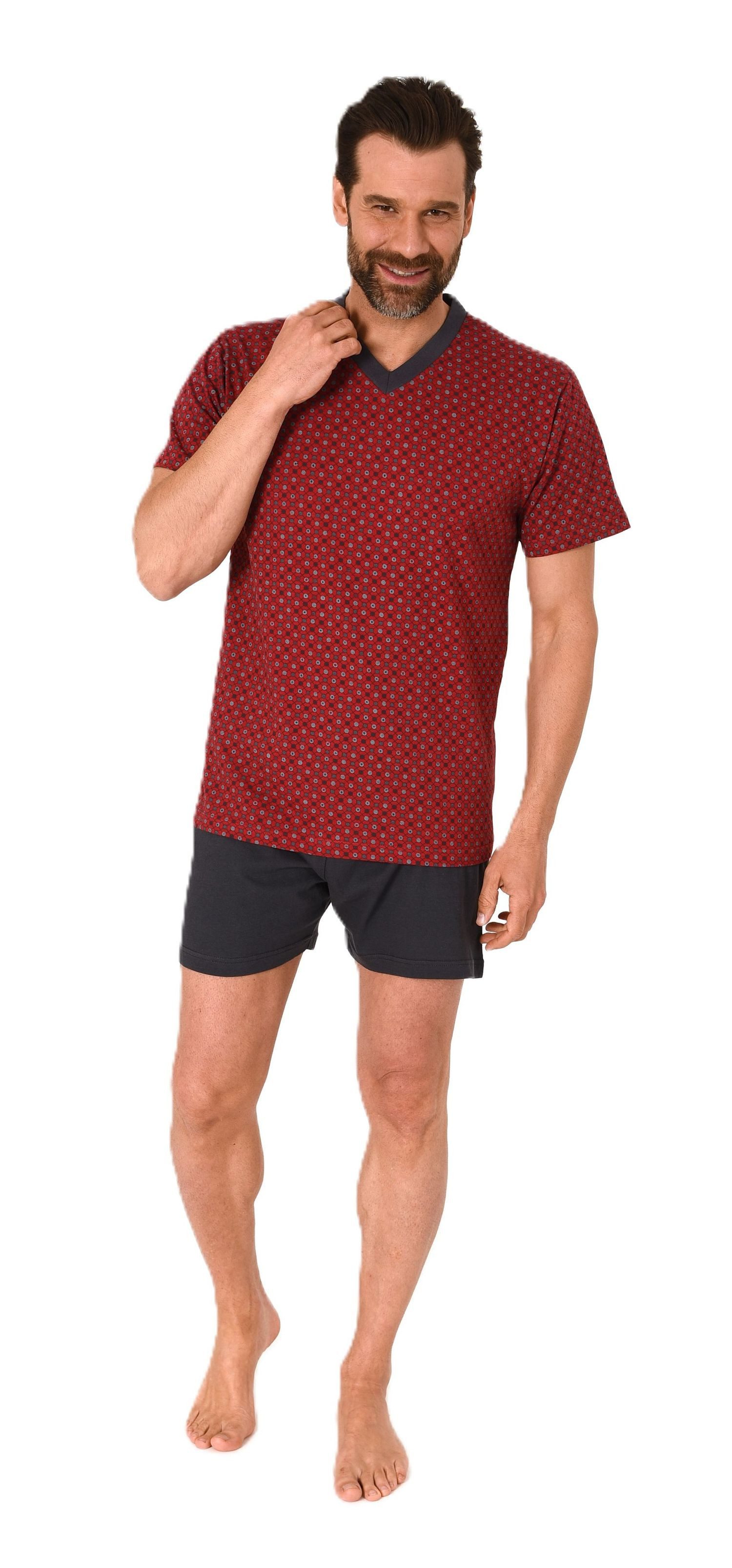 Normann Pyjama Herren kurzarm Schlafanzug Shorty günstig online kaufen