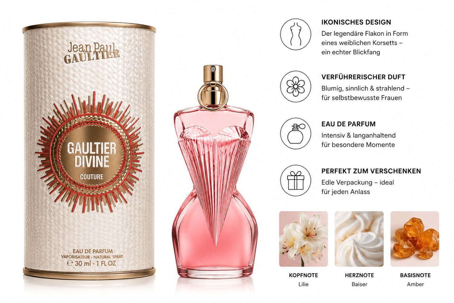 JEAN PAUL GAULTIER Eau de Parfum Les Femmes Gaultier Divine Couture
