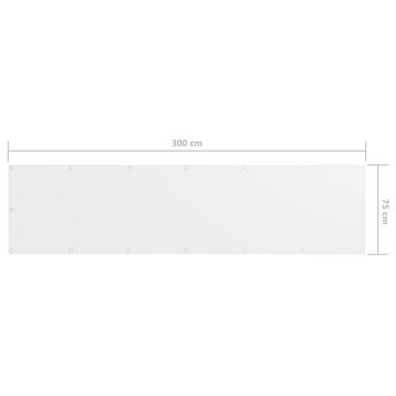DOTMALL Balkonsichtschutz Balkon-Sichtschutz Weiß 75x300 cm Oxford-Gewebe