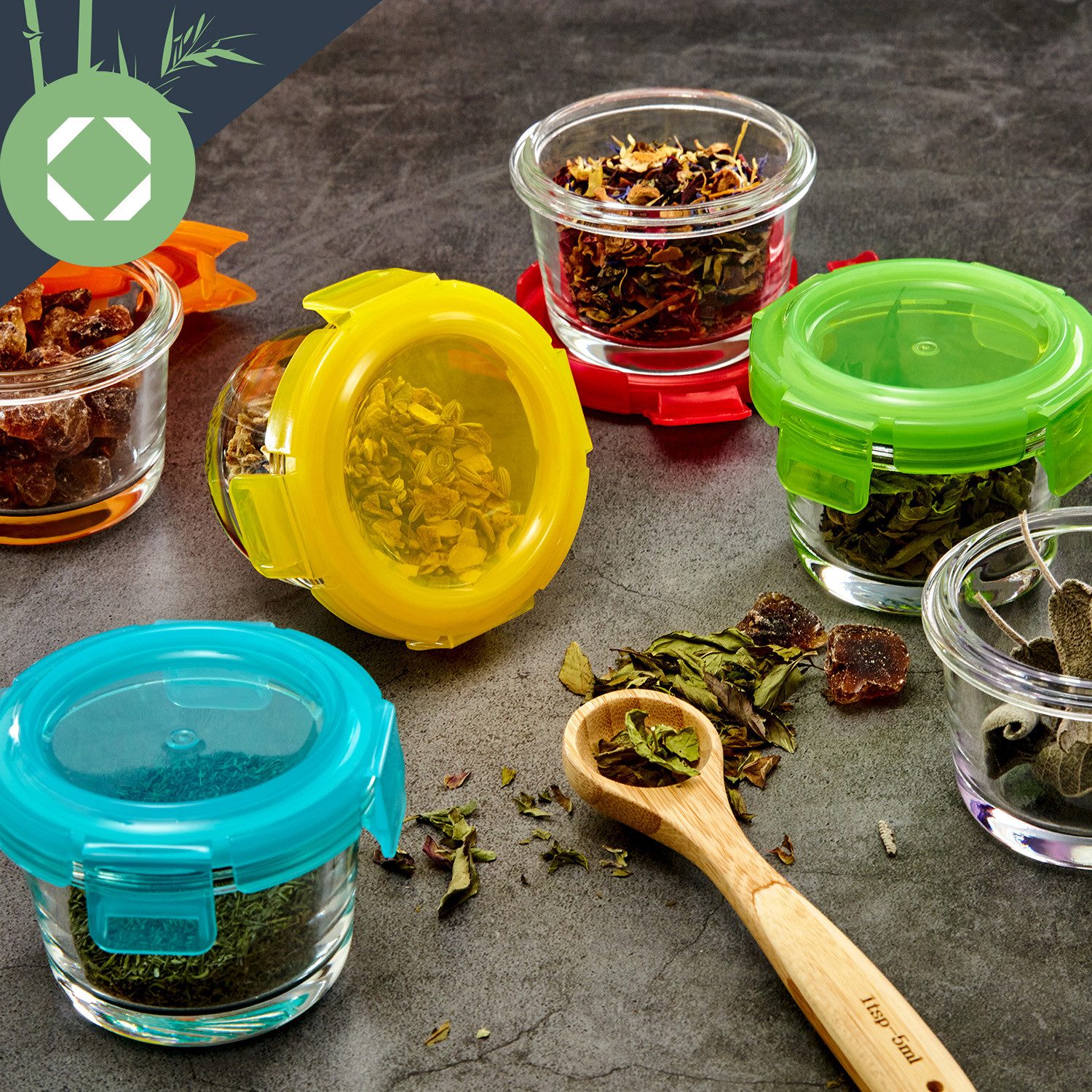 Klarstein Frischhaltedose Babygläser 6er-Set, Glas