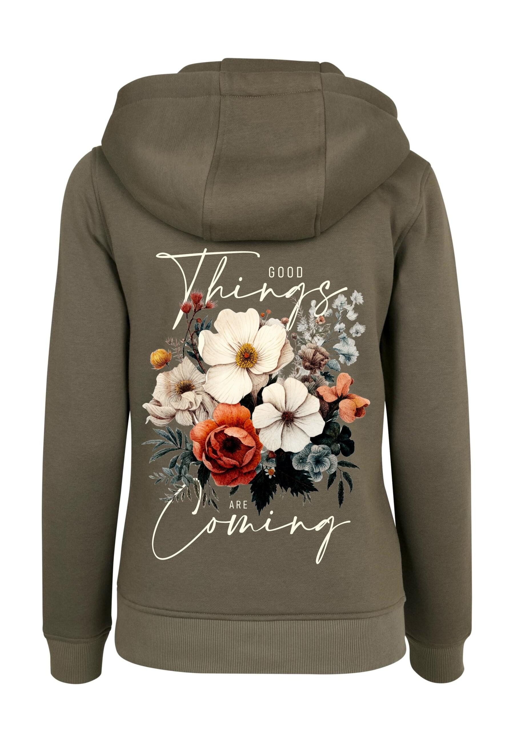 CLOUD 5IVE Kapuzenpullover CLOUD 5IVE Ladies Good Things Coming Olive Hoody günstig online kaufen