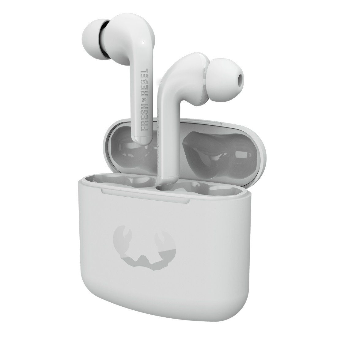 Ice Wireless, In-Ear-Kopfhörer TWINS (LED True wireless 1 TIP Grey Google Ladestandsanzeige, Rebel Fresh´n Siri) TWS Assistant,