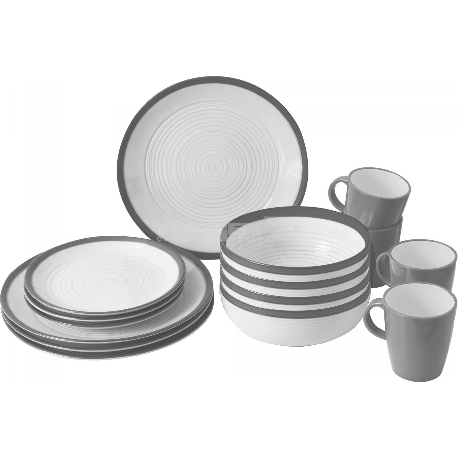 Geschirr-Set Melamin Ess Geschirr Set Lunch
