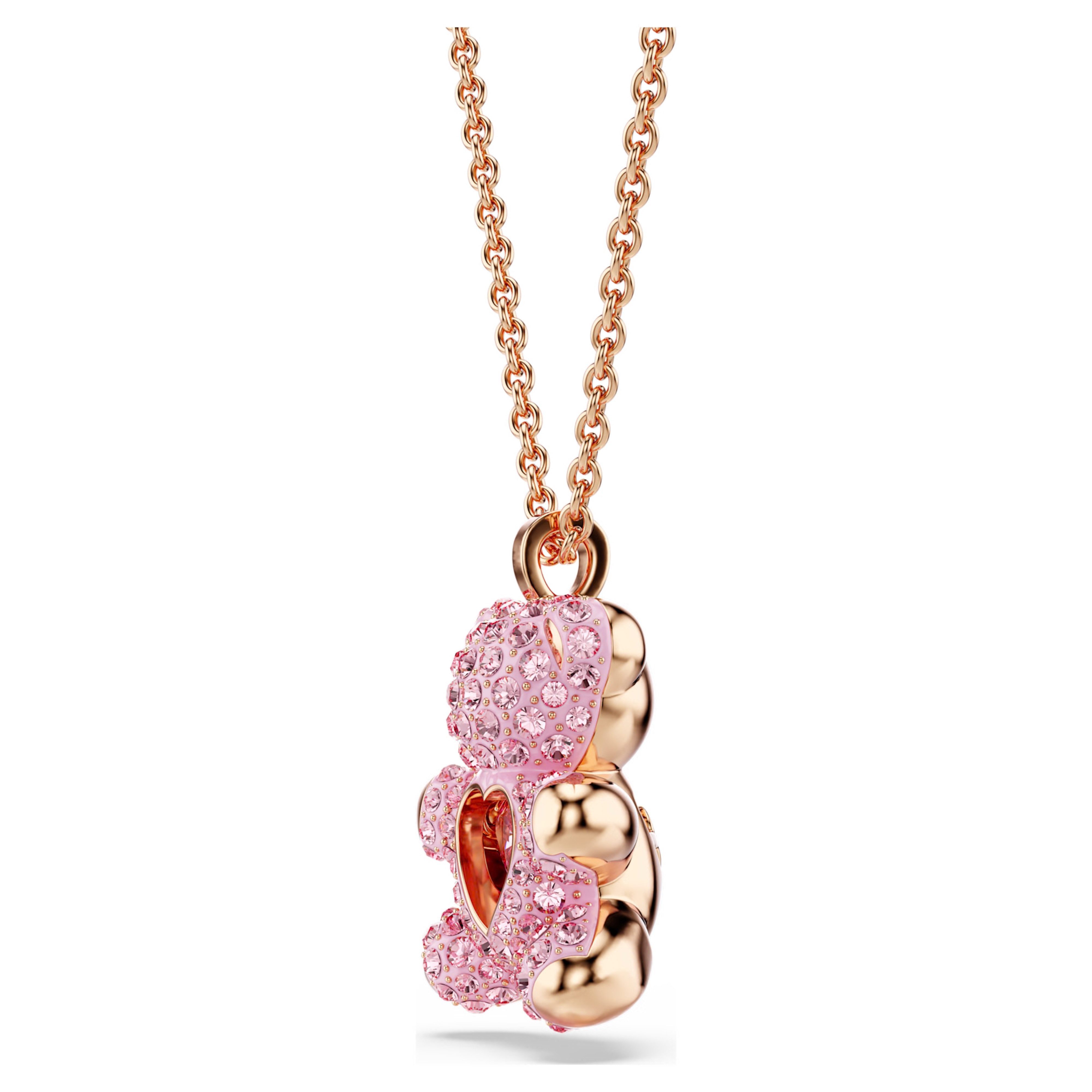 Swarovski Charm-Kette Teddy Anhänger Bär, Rosa, 18k Rosévergoldung 5642976 günstig online kaufen