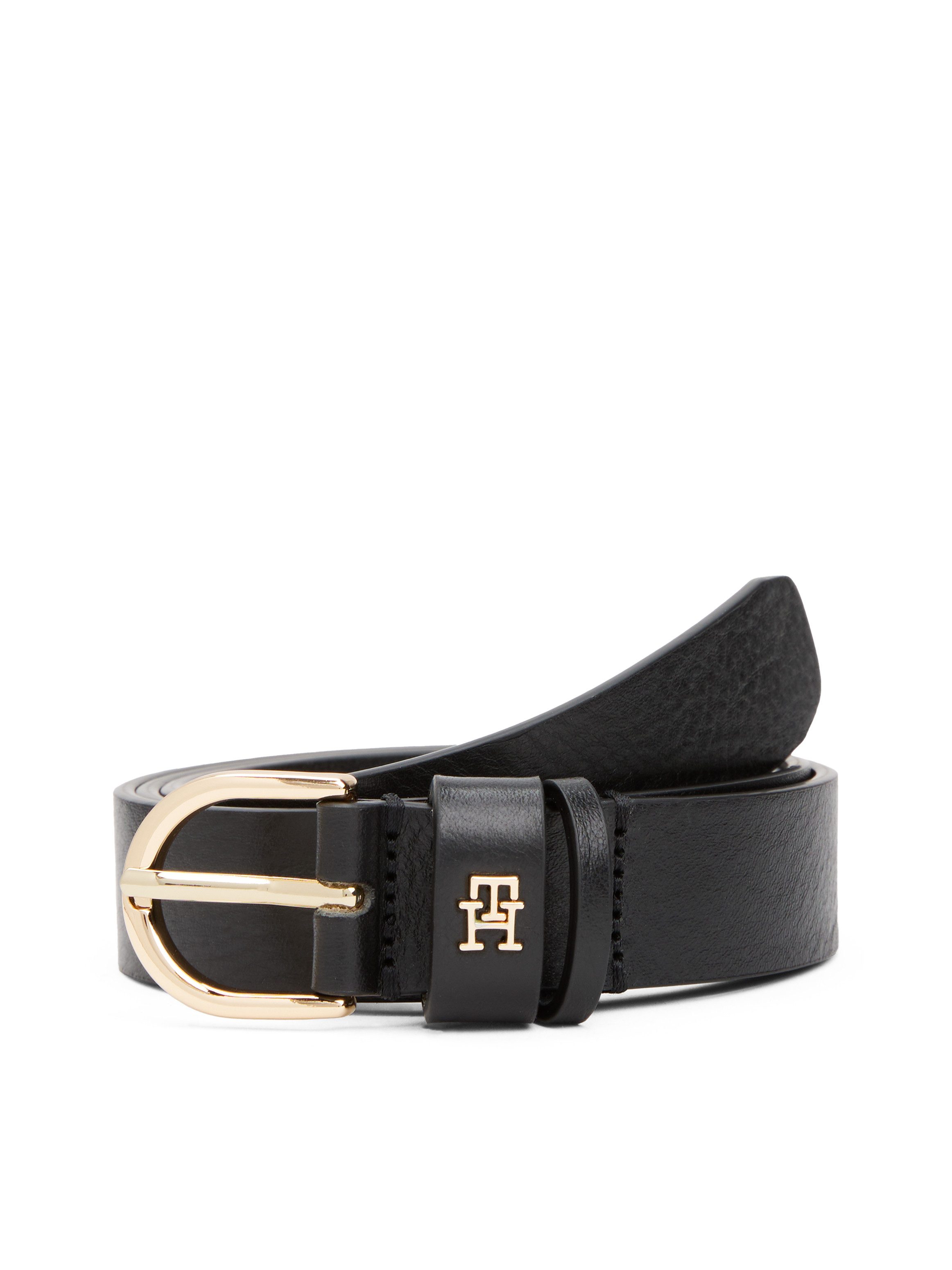 Tommy Hilfiger Ledergürtel ESSENTIAL EFFORTLESS 2.5 GOLD Logoemblem, weiche günstig online kaufen