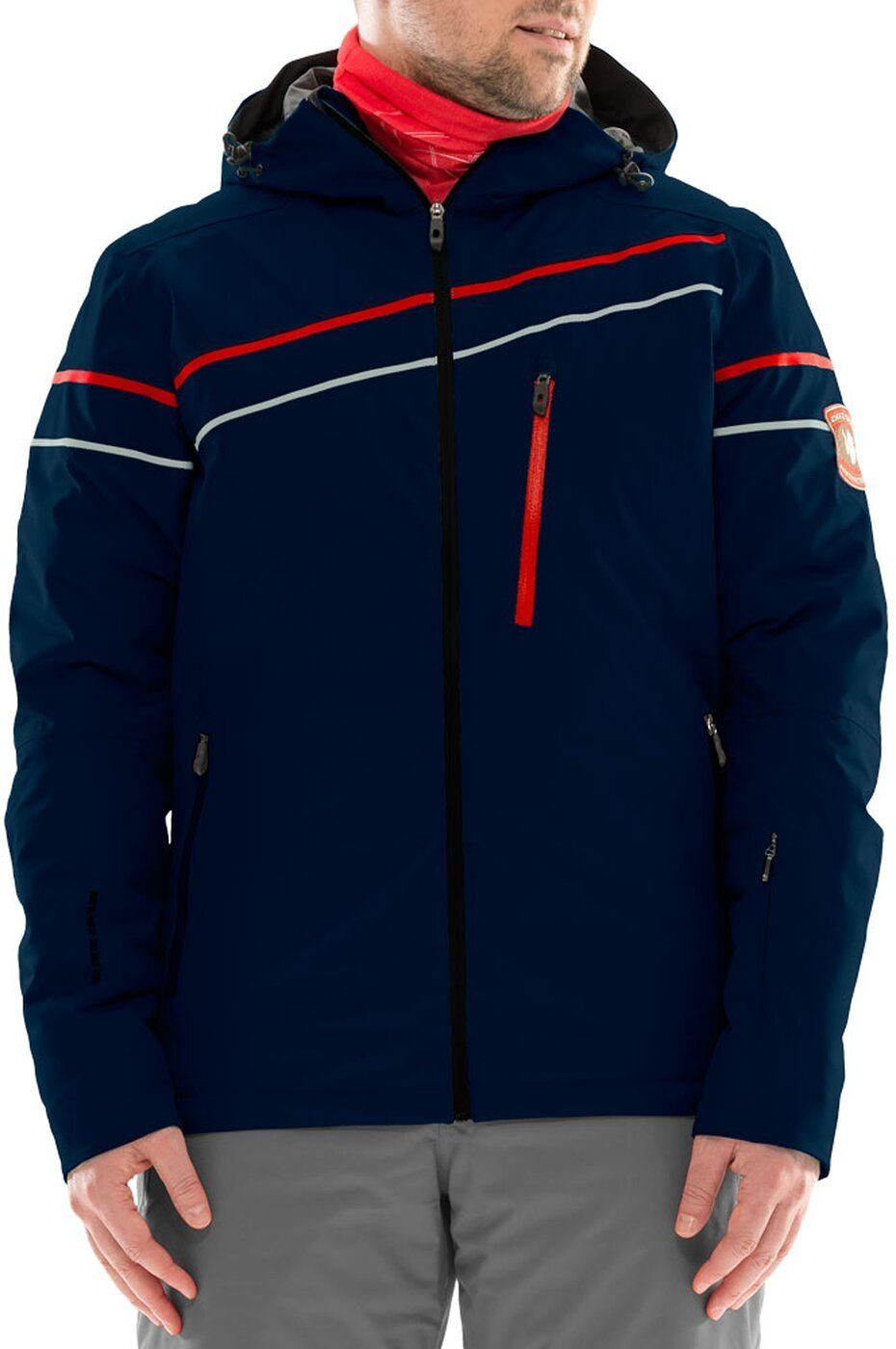 DIELSPORT Skijacke KRONPLATZ - MEN'S SKI JACKET - SLIM A BLD/RED/SWA/RED