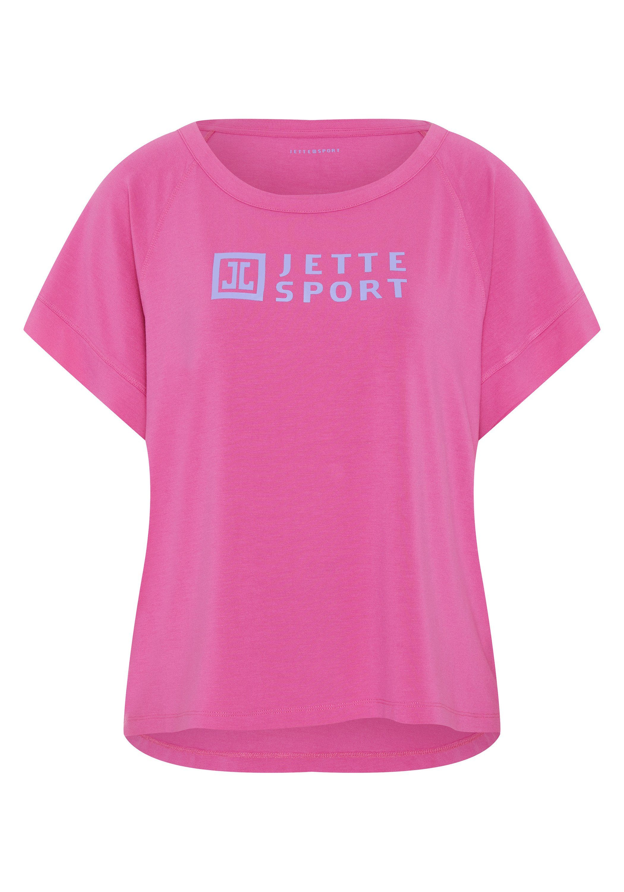 JETTE SPORT Print-Shirt Comfort-Fit und boxy Shape 17-2521 Cone Flower