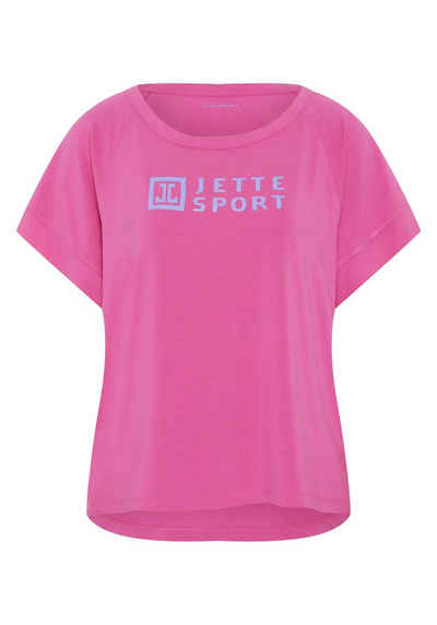 JETTE SPORT Print-Shirt im kastigen Logo-Design