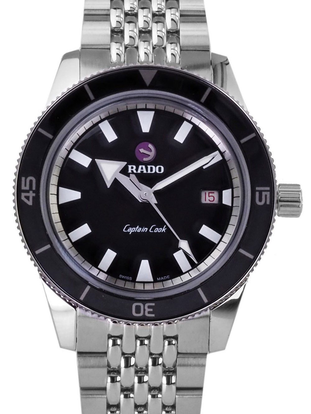 Rado Automatikuhr Herren Uhr R32505153 Captain Cook Swiss Made Ø 42 mm