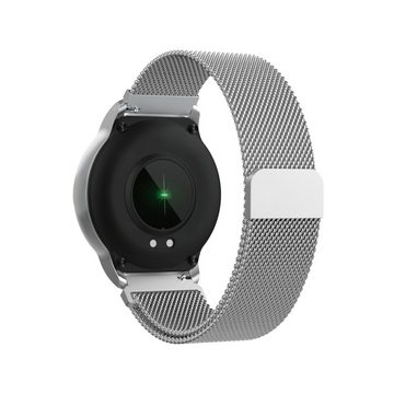 Forever Fitness-Tracker Forever Forevive 2 Wasserdicht IP67 Smart Watch Android iOS Silber