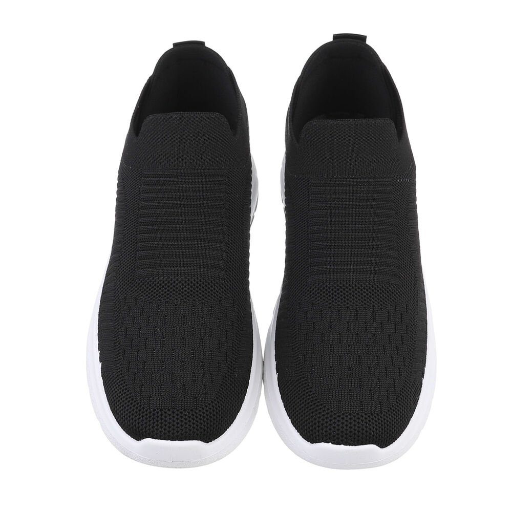 Coolwalk Herren Low-Top Freizeit Sneaker Flach Sneakers in Schwarz – Bild 4 von 4