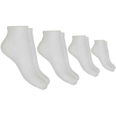 hemmy Fashion Sneakersocken (20-Paar, 20 Paar) Sneaker - Damensocken (20 Paar) Basic Socken "Weiß", Größe: 39-42 mit komfortablem Rippbündchen, hoher Baumwollanteil