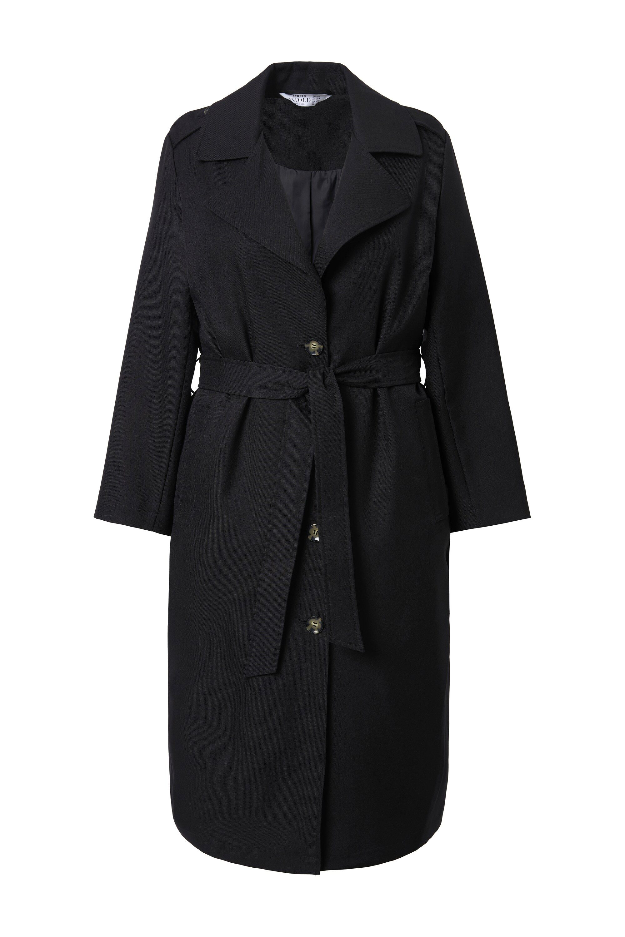 Studio Untold Wintermantel Trenchcoat A-Line Reverskragen günstig online kaufen