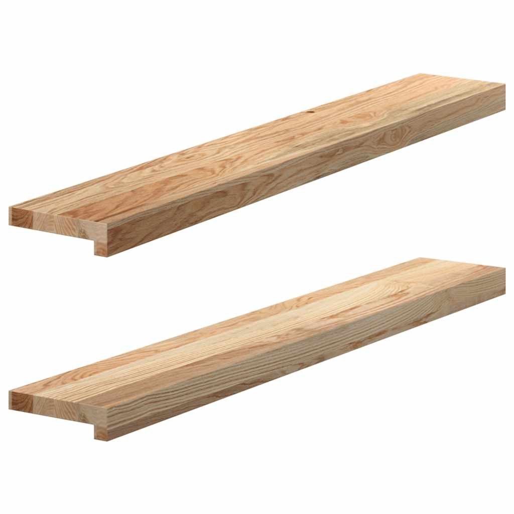 vidaXL Fensterbank 100 x 15 x 2 cm Fensterbänke 2 Stk Unbehandelt 100x15x2 cm Massivholz