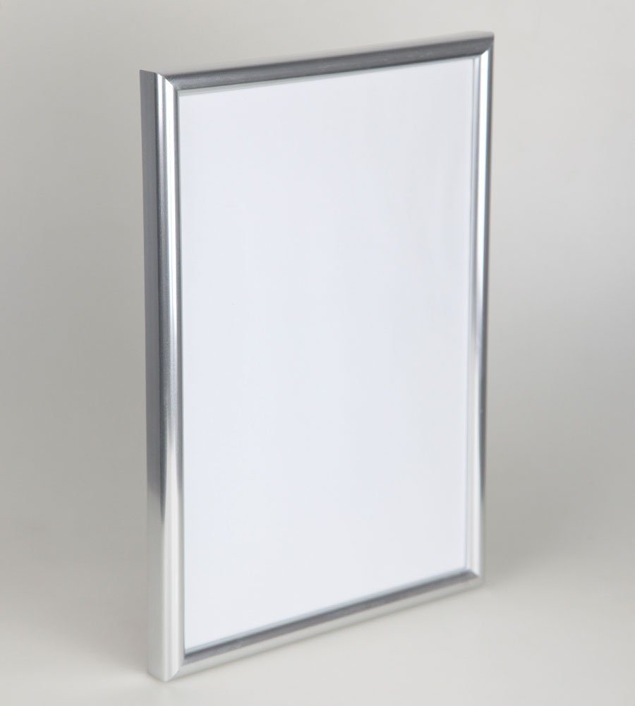 TREND Leichter Plexiglas ohne IDEAL Komp Kunststoffbilderrahmen Bilderrahmen Silber Classic Schutz mit