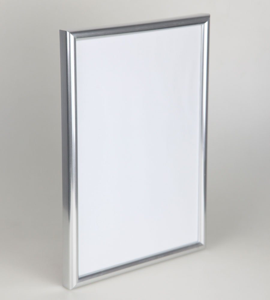 IDEAL TREND Bilderrahmen Classic Leichter Silber mit Schutz Komp ohne Kunststoffbilderrahmen Plexiglas