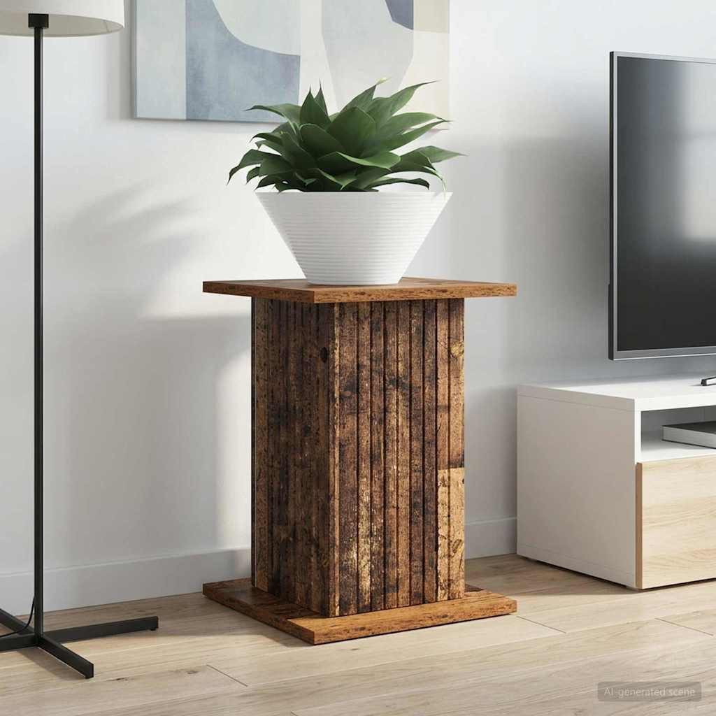 vidaXL Blumenständer Pflanzenständer Altholz 30,5 x 30 x 43 cm Holzwerkstoff (1 St)