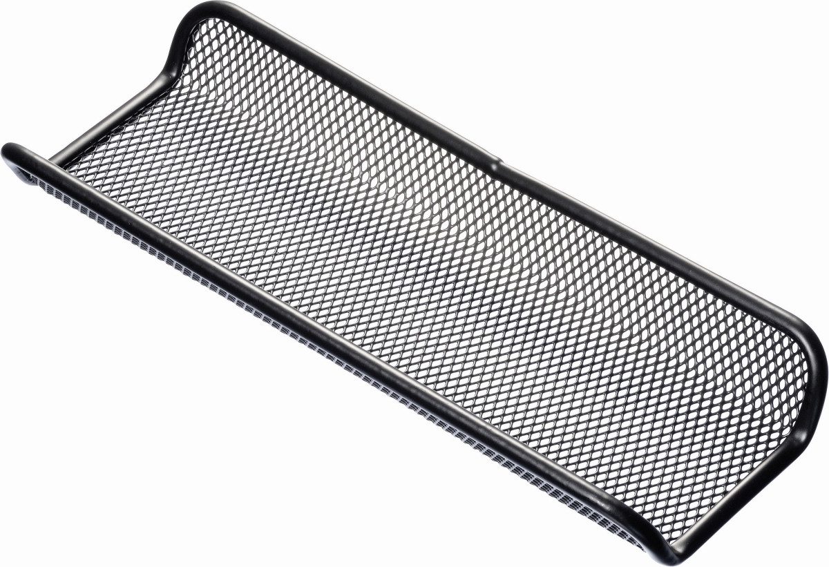 Tischaufsatz Stifteschale Mesh 1 Fach Mesh Stahl 95x35x245mm schwarz.