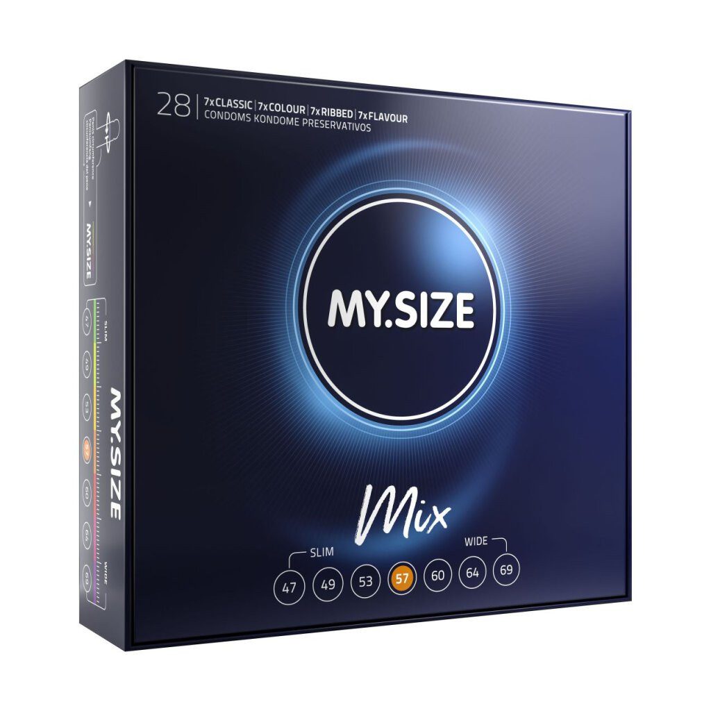 MY.SIZE Kondome MY.SIZE Mix 57 28er, 1 St., 28er Set, Dünn, Vegan