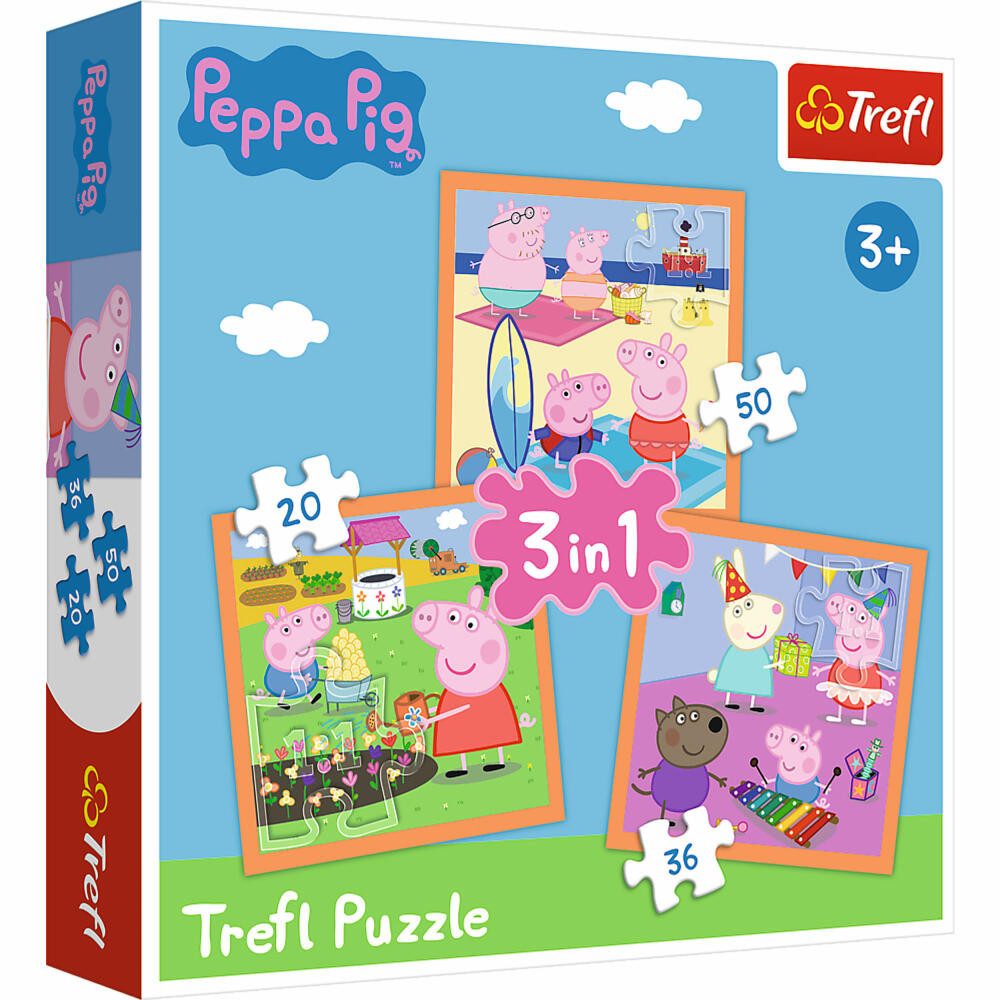 Puzzle 3 in 1 - Peppa Pig