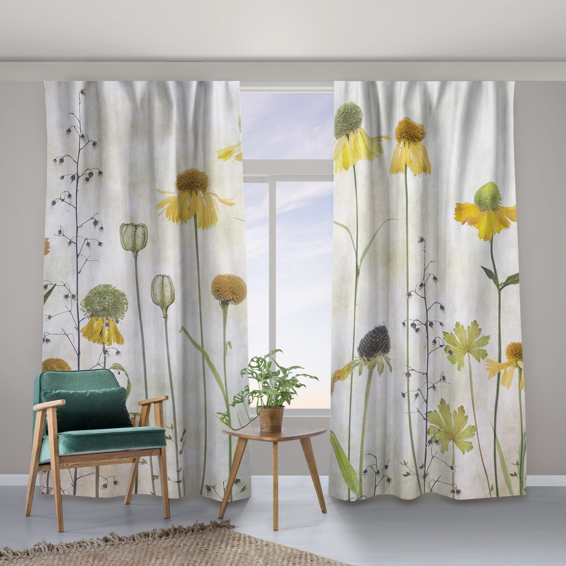 Bilderdepot24 Vorhang Gardine Natur Tropisch Zarte günstig online kaufen