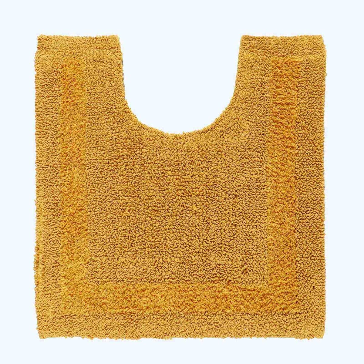 Homescapes Badematte WC-Vorleger senfgelb 50x55 cm aus 100% Baumwolle, Höhe günstig online kaufen