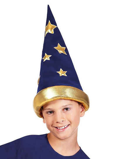 Boland Kostüm Zauberer Hut für Kinder, Märchenhaftes Zubehör für Karneval, Fasching und Mottoparty
