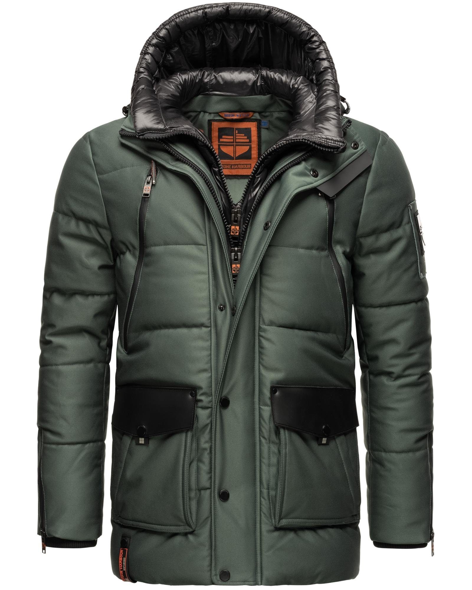 Stone Harbour Winterjacke "Mitjaa", mit Kapuze, Warm gefütterter Herren Win günstig online kaufen