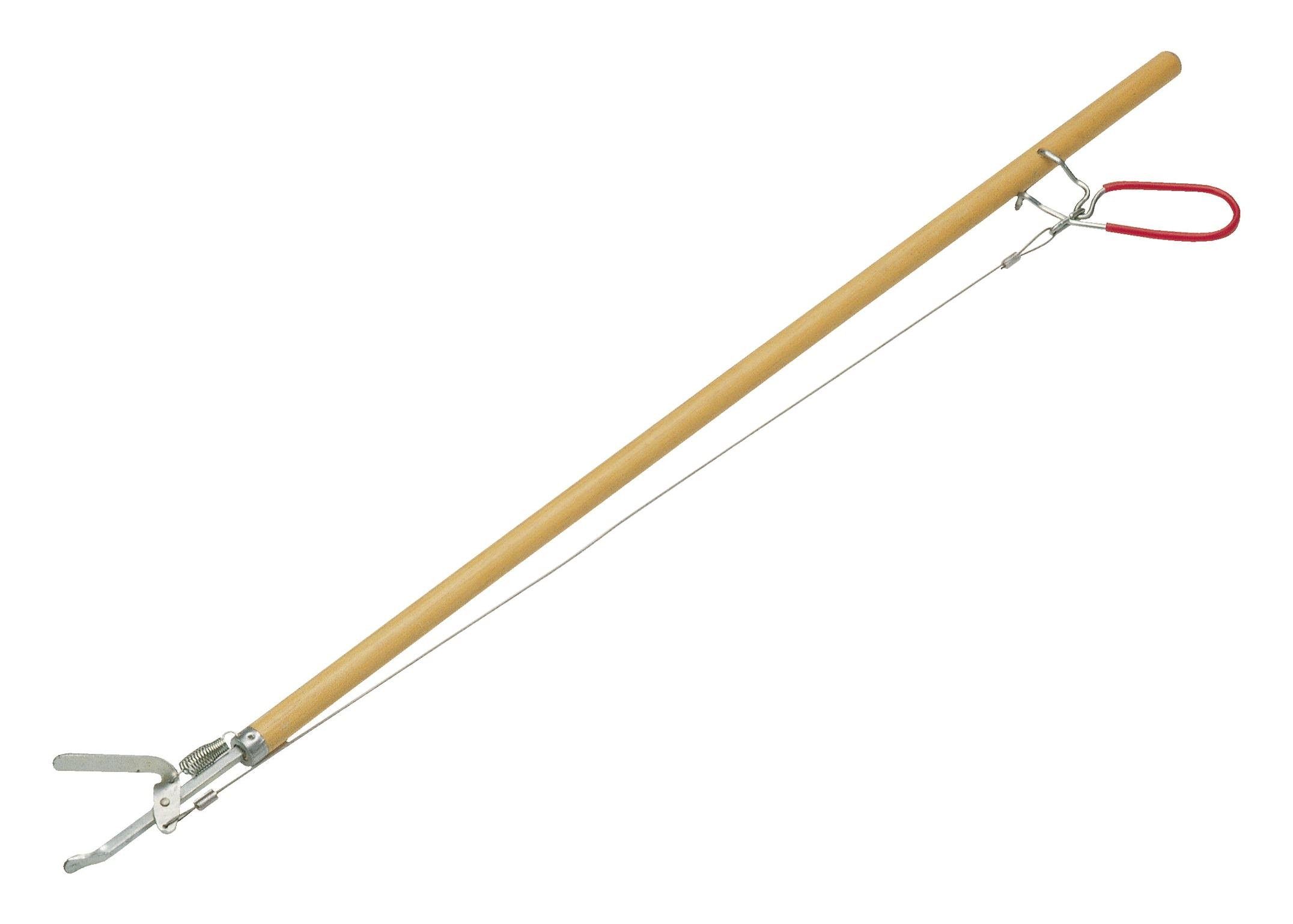 FLORA Greifzange, Greifboy mit Holzstiel 85 cm Fingergreifer