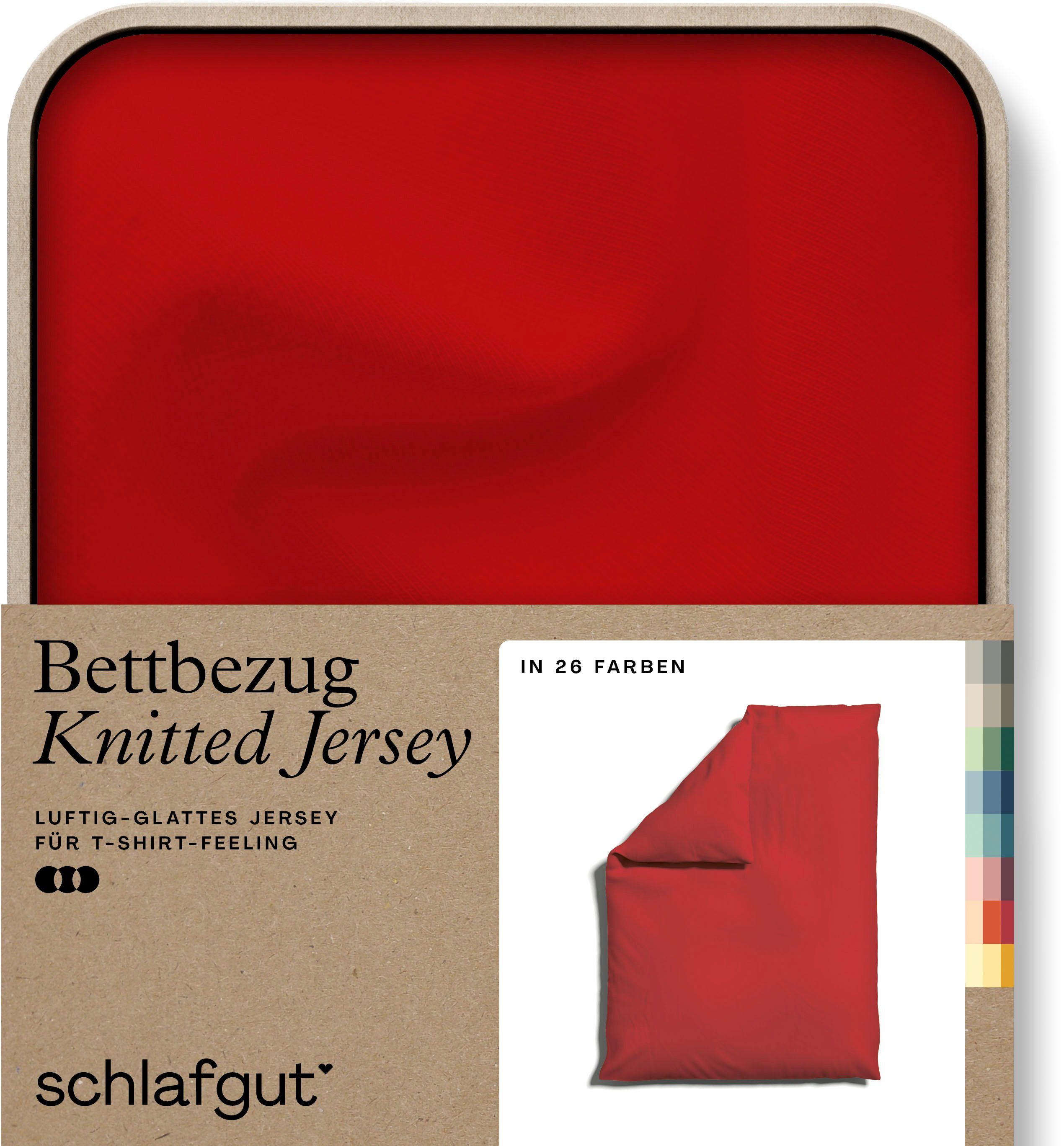 Schlafgut Bettbezug Knitted Jersey uni, aus günstig online kaufen
