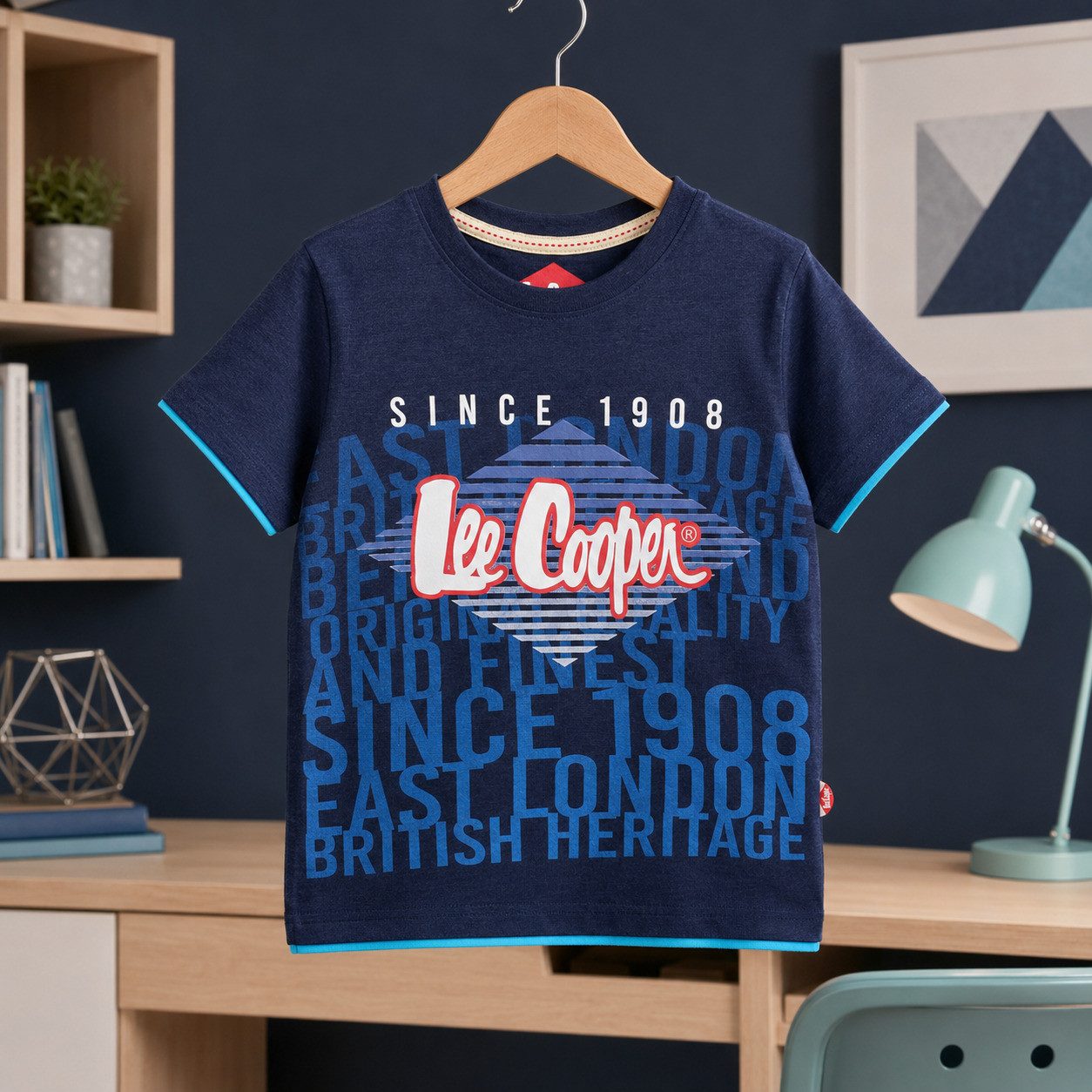 Lee Cooper Print-Shirt Lee Cooper Kinder Jungen T-Shirt Kurzarm Shirt Gr. 104-152