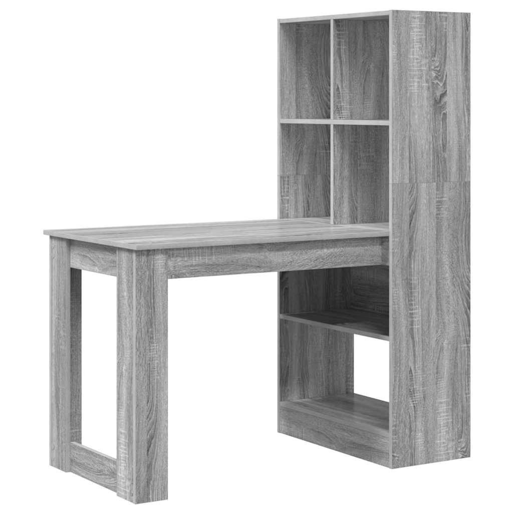 vidaXL Schreibtisch Schreibtisch Graues Sonoma 122 günstig online kaufen