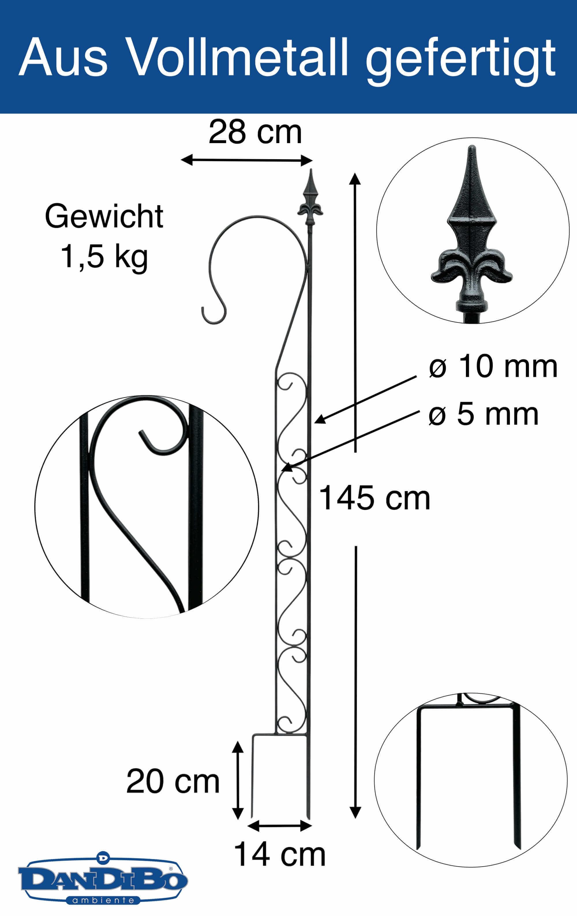 DanDiBo Rankhilfe Garten Metall mit 1 günstig online kaufen